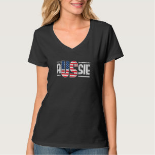T-shirt Australie USA Drapeau AUSSIE Straya Outback Melbou