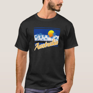 T-shirt Australie Vintage Surf Style Retro Beach