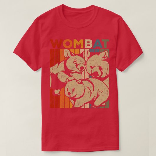 T-shirt Australie Vintage Wombats (Design devant)