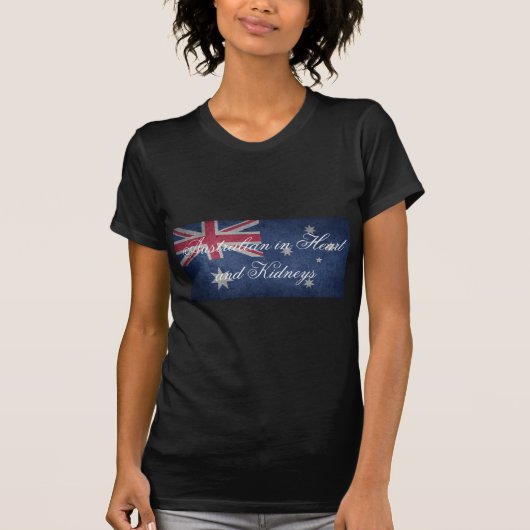 T-shirt Australien dans le coeur et les reins, Australie, (Devant)