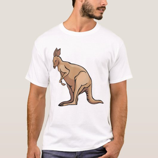 T-shirt australien de la faune de Kangaroo (Devant)