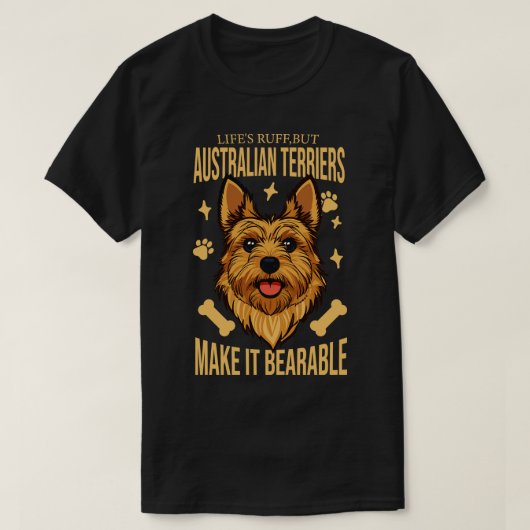 T-shirt Australien Terrier Amoureux des chiens (Design devant)
