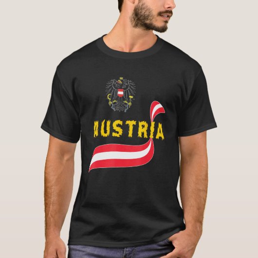 T-shirt Austria,Flag of Austria,Austria Flag._1 (Devant)