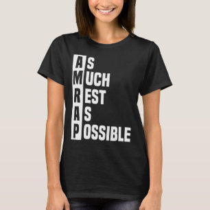 T-shirt Autant de repos que possible AMRAP tendance 2
