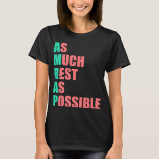 T-shirt Autant de repos que possible AMRAP tendance 3