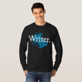 T-shirt Auteur. Avec le type machine d'écriture (Devant entier)