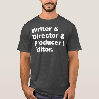 T-shirt Auteur de films amp Directeur amp Producteur amp E