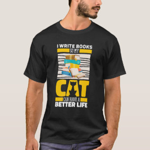 T-shirt Auteur Livre de chats Poésie romancier écrivain