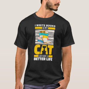 T-shirt Auteur Livre de chats Poésie romancier écrivain