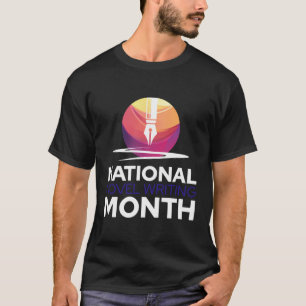 T-shirt Auteur romancier du Mois national de l'écriture de