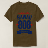T-shirt Authentic Hawaii 808 Area Code (Design devant)