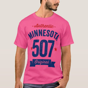 T-shirt Authentic Minnesota 507 Area Code