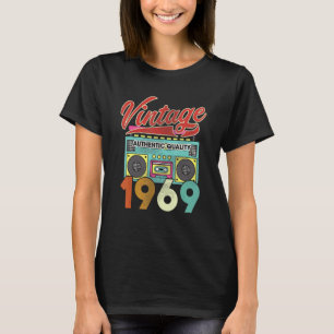 T-shirt Authentic Quality Radio Vintage 1969 53ème anniver