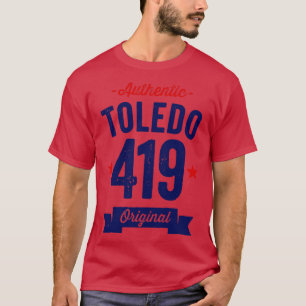 T-shirt Authentic Toledo 419 Area Code