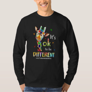 T-shirt Autism Aware Acceptance Women Kid Its Ok To Be
