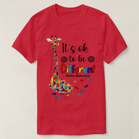 T-shirt Autism Aware Acceptance Women Kid Its Ok To Be (Design devant)