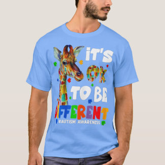 T-shirt Autism Aware Acceptance Women Kid Its Ok To Be