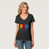 T-shirt Autism Aware Puzzle Chemical Element (Devant entier)
