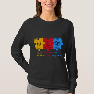 T-shirt Autism Aware Puzzle Chemical Element