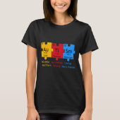 T-shirt Autism Aware Puzzle Chemical Element (Devant)