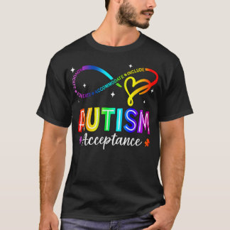 T-shirt Autism Awareness Acceptance Infinity Symbol