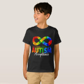 T-shirt Autism Awareness Acceptance Infinity Symbol for (Devant entier)