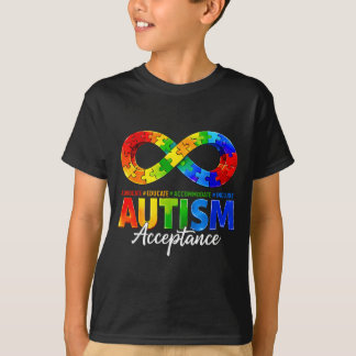 T-shirt Autism Awareness Acceptance Infinity Symbol for