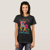 T-shirt Autism Awareness Acceptance Unicorn Its Ok To Be D (Devant entier)