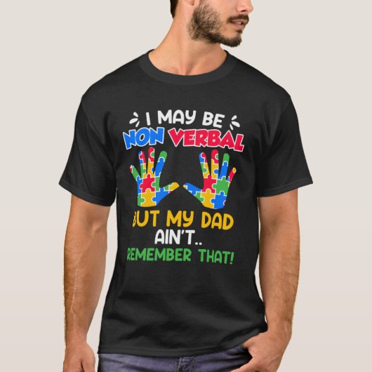 T-shirt Autism awareness autistic child Nonverbal  1 (Devant)