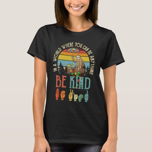 T-shirt Autism Awareness Be Kind Special Education Teacher (Devant)