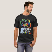 T-shirt Autism Awareness Born Special Elephant Infinity Lo (Devant entier)