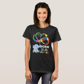 T-shirt Autism Awareness Born Special Elephant Infinity Lo (Devant entier)