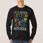 T-shirt Autism Awareness Butterfly I'm a Proud Autism Moth (Devant)