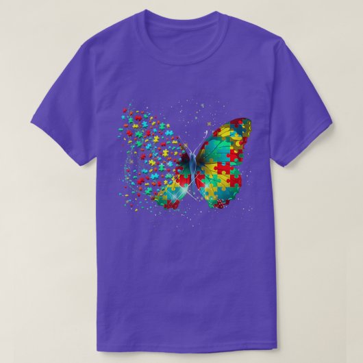 T-shirt Autism Awareness Butterfly Peace Lover Gift Men Wo (Design devant)