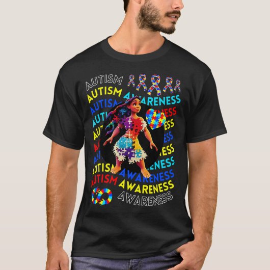 T-shirt Autism Awareness Childrens Navigating Autism Autis (Devant)