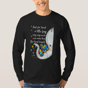 T-shirt Autism Awareness Cute Elephant Maman et Kid