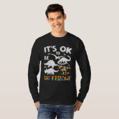 T-shirt Autism Awareness Dinosaur Kid Boys Its Ok To Be Di (Devant entier)