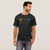 T-shirt Autism Awareness Elements Periodic Table Support A (Devant entier)