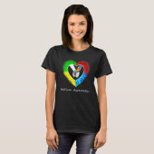 T-shirt Autism Awareness Hands In Heart Puzzle Pieces_1 (Devant entier)