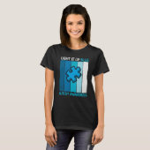T-shirt Autism Awareness  Light It Up Blue Autism Awarenes (Devant entier)