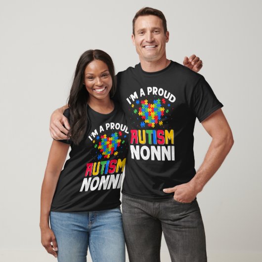 T-shirt Autism Awareness Matching Family I'm a Proud Autis (Unisexe)