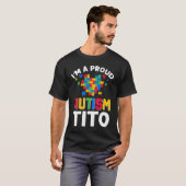 T-shirt Autism Awareness Matching Family I'm a Proud Autis (Devant entier)