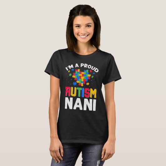 T-shirt Autism Awareness Matching Family I'm a Proud Autis (Devant entier)