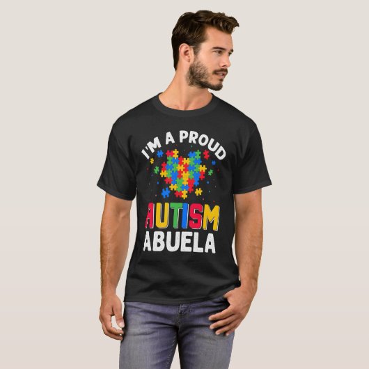 T-shirt Autism Awareness Matching Family I'm a Proud Autis (Devant entier)