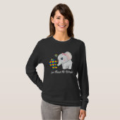 T-shirt Autism Awareness Month Mama Papa Elephant Love Nee (Devant entier)