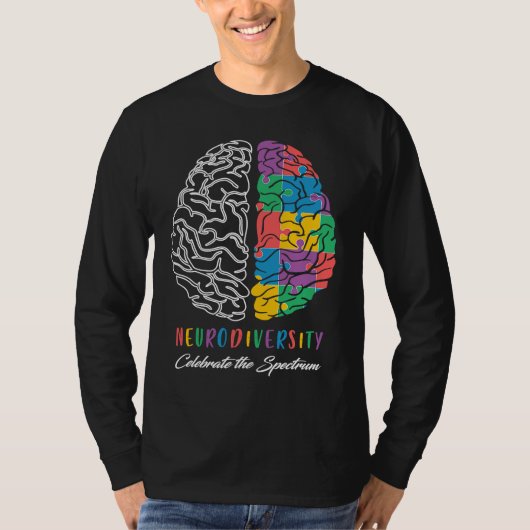 T-shirt Autism Awareness Neurodiversity Celebrate The Spec (Devant)