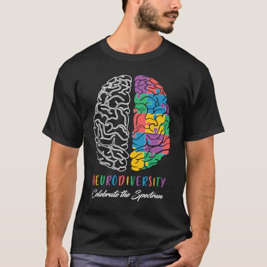T-shirt Autism Awareness Neurodiversity Celebrate The Spec (Devant)