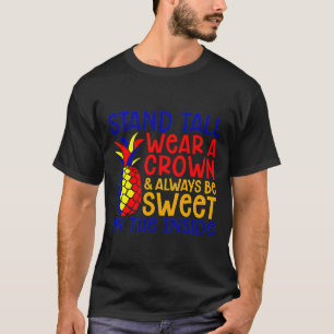 T-shirt Autism Awareness Stand Tall Wear A Crown And Be Sw