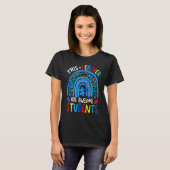 T-shirt Autism Awareness This Teacher Has Awesome Student  (Devant entier)
