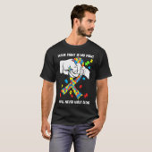 T-shirt Autism Awareness You Will Never Walk Alone Support (Devant entier)